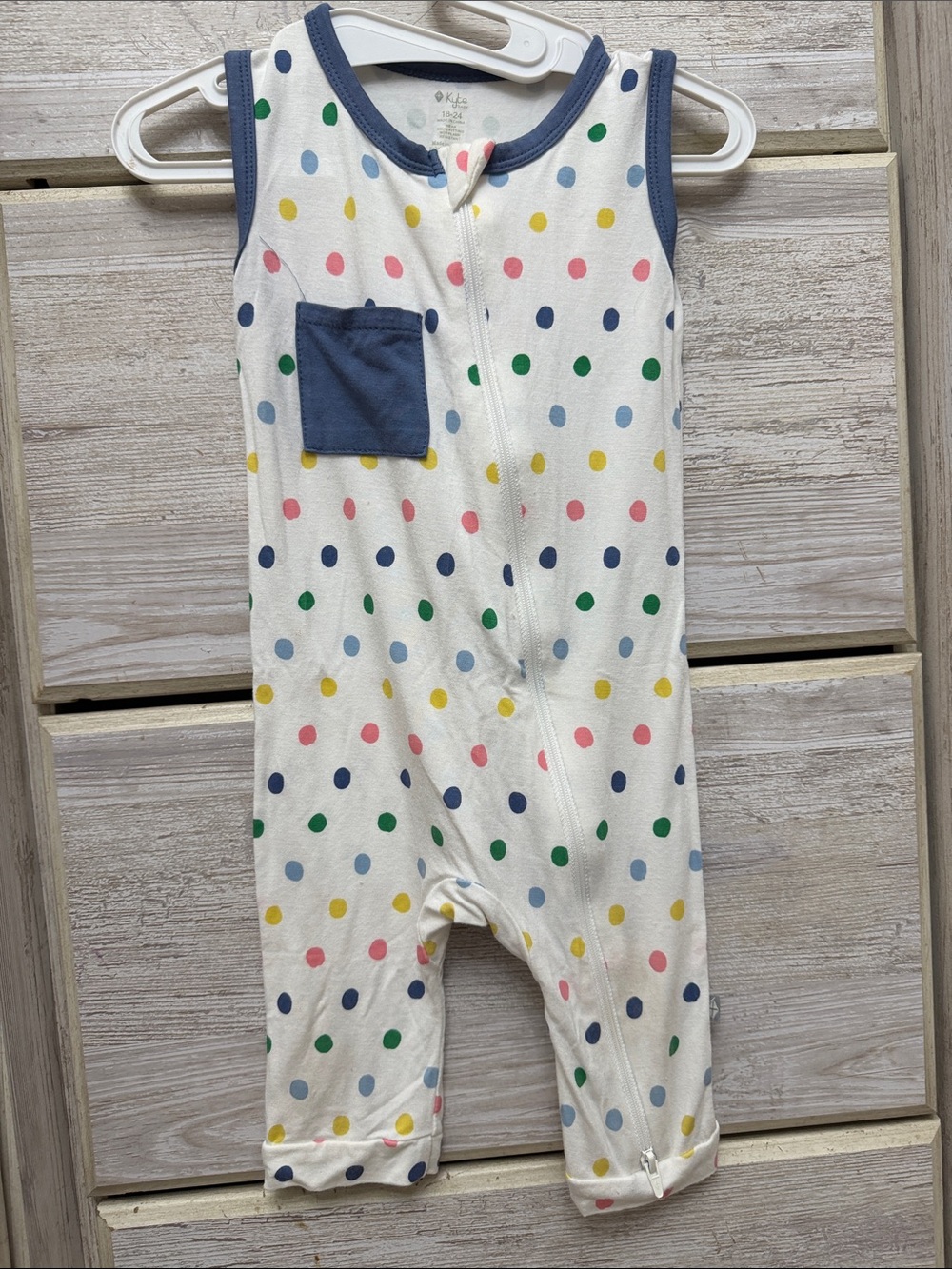 Kyte Baby Polka Dot Tank Romper  18-24M